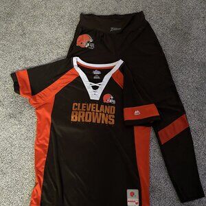 🏈 Cleveland Browns Women’s Jersey & Legging Set
